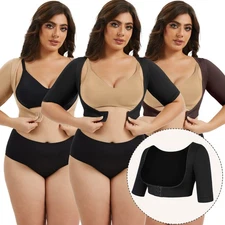 Women Upper Arm Shaper Post Posture Corrector Slimmer Vest Compression Sleeves