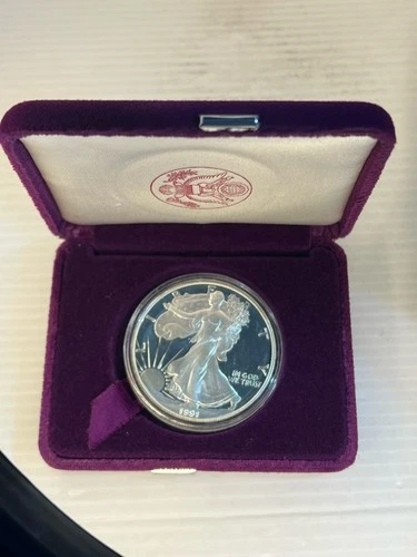 1991S Impaired Proof American Eagle With Original Mint Packaging - San Francisco