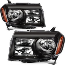 Front Left Right For Honda Pilot 3.5l 2012-2015 Headlight Assembly Black Housing