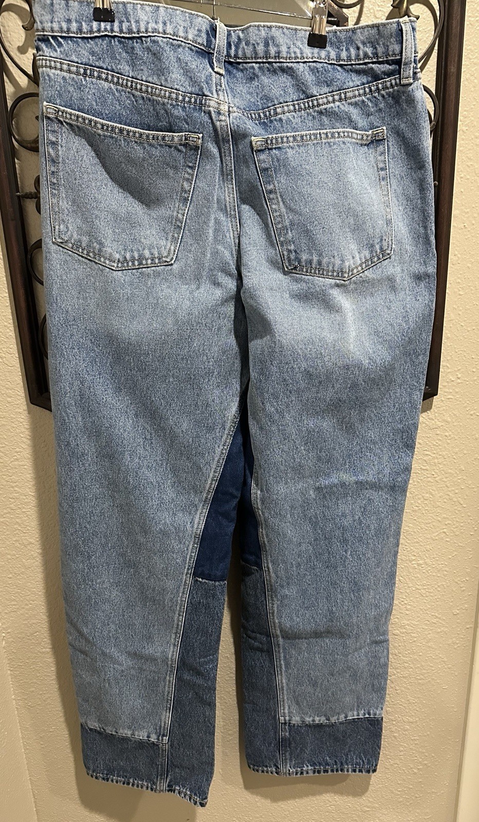 Universal Thread- 90s Baggy Patchwork Jeans, midr… - image 5