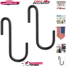 10 Pack of 3 Inch S Hooks - Durable Storage Solutions for Kitchen & Office