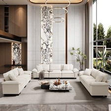 Modular Sectional Sofa Corduroy  Chenille Cloud Couch with Chaise and Cushion