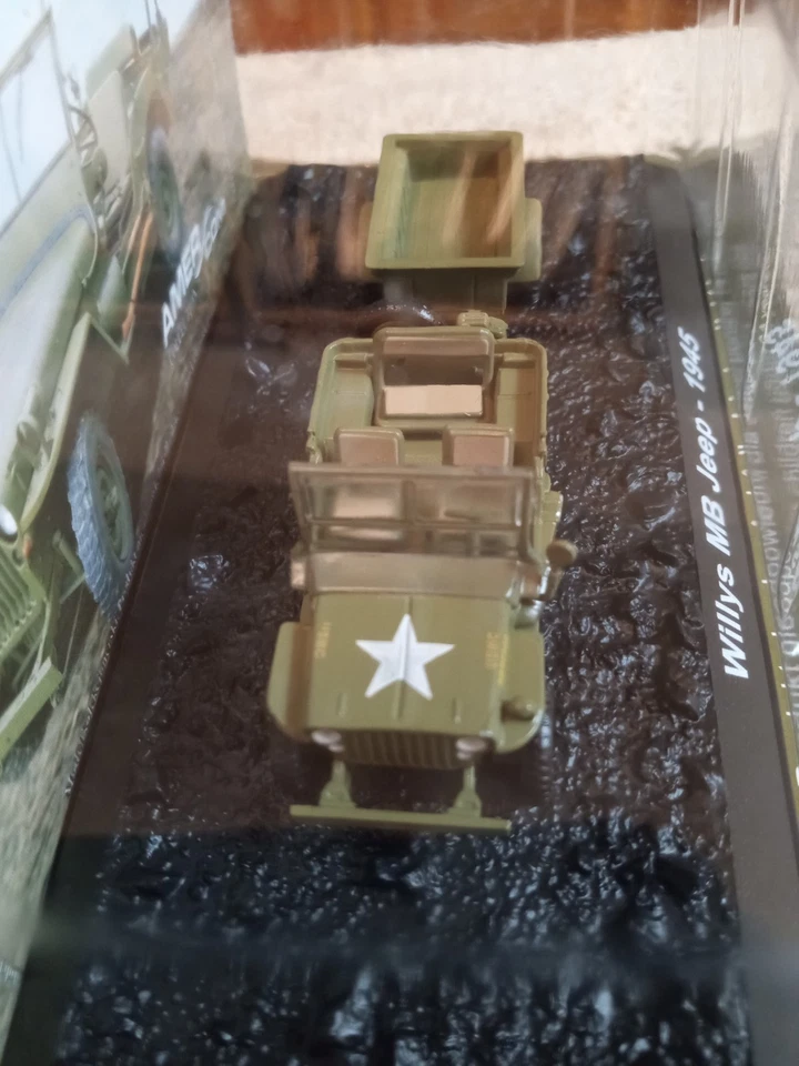 Amercom 1/72 WW2 US Willys Jeep w Trailer 1945 MIB Sealed Unused - Image 3 of 4