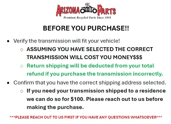 2020-2023 Chevy Express 2500 Automatic Transmission - Fits 4.3L, 8 Speed, 127K - Image 3 of 4