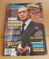 cinema retro magazine Vol 4 #11 Michael Caine Get Carter OHMSS Baby Love