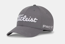 Cappello aderente TITLEIST Golf Tour da uomo Elite Trend Cap antracite/bianco