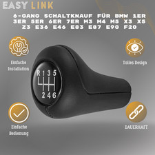 Schaltknauf Für BMW 1er 3er 5er 6er 7er M3 M5 X5 Z3 Echtleder Hebel Knauf 6-Gang