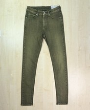 Topshop Leigh Jeans Pre-Production Sample High Waist Skinny Green W28 L30