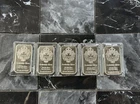 Lot of 5 - 1 oz Silver Bar Pamp Suisse 2012 Lunar Dragon .999 Shiny Looking Bars