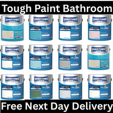 Johnstone's Bathroom Paint Mid Sheen Finish Stain Blocker Paint Dry in 1-2 Hours