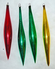 🌟 VINTAGE GERMANY ICICLE TEARDROP 7 1/2" TALL LONG GLASS CHRISTMAS ORNAMENT BOX — photo 2