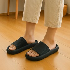 EVA Beach Slippers Thick Sole 4cm Cloud-Like Comfort Home Use Couple Height Incr