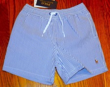 POLO RALPH LAUREN AUTHENTIC BOYS BRAND NEW SWIM TRUNK SHORTS Size 7, NWT