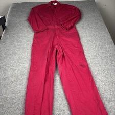Walls Coveralls Men s 42 Tall Red Workwear Mechanic USA Vintage VTG Construction