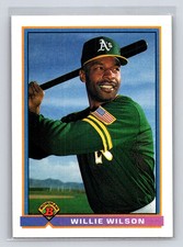 1991 Bowman - Willie Wilson #230 Oakland Athletics Baseball Card