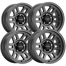 4 Vision 355 Manx 2 Overland 15x7.5 5x4.5 -12mm Gunmetal Wheels Rims 15 Inch