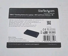 StarTech Dual Monitor USB-C Laptop Docking Station 4K HDMI DisplayPort USB 3.0 +