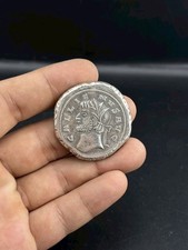 Roman Empires Ancient Eastern Vintage silver Coin Roman King Face