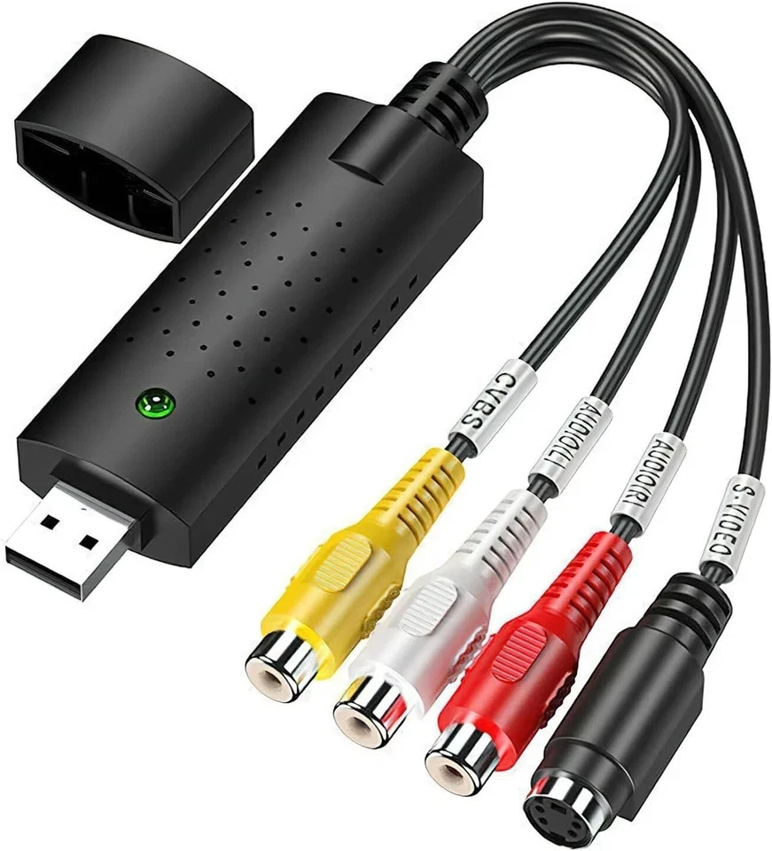 USB 2.0 Video VHS to DVD VCR HDD Converter Scart RCA Cable Adapter Capture Card - Image 2 of 4