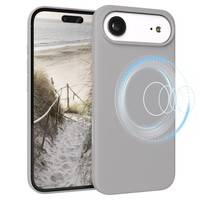 Magsafe HandyhüLle FüR Apple Iphone Air Silikon Back Cover Schutz Case Hell Grau