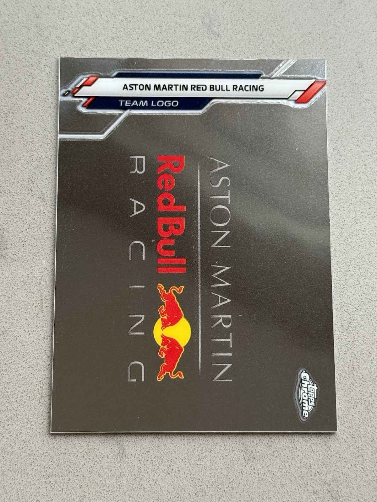 2020 Topps Chrome Formula 1 Card #114 Red Bull Racing F1 Team Logo Crest