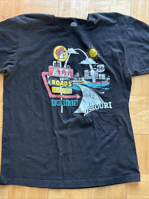 Buc-ees All Roads Lead To Buccee s Missouri Route 66 Limited Unisex Large Shirt
