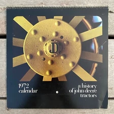 Vintage 1972 John Deere Calendar “A History of John Deere Tractors” Pictorial