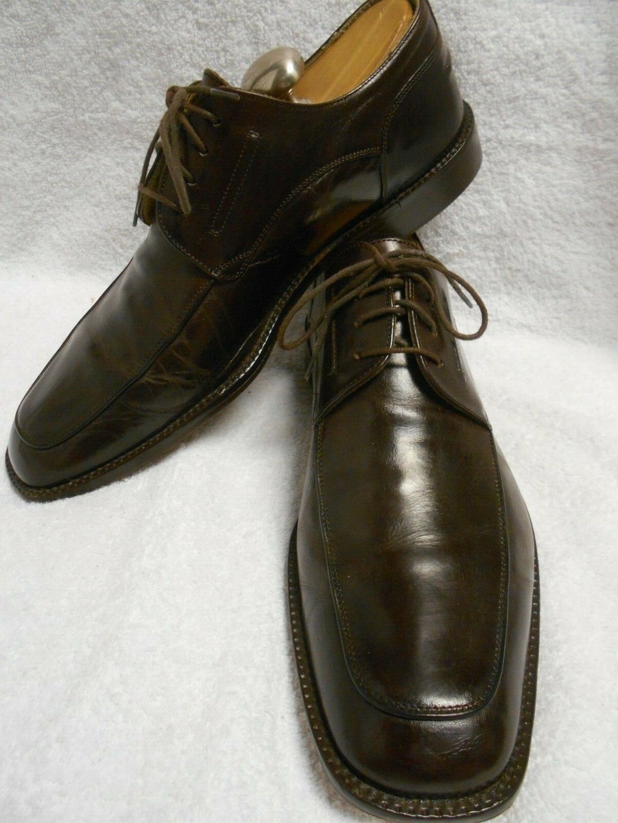 Excellent Johnston&Murphy Mens Brown Leather Apron Toe  display picture 3