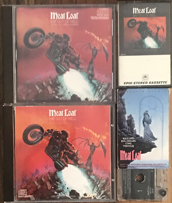 Meat Load cd cassette bundle - Bat out of hell Rock and Roll dreams come through