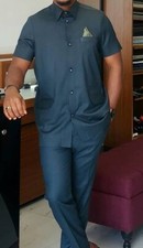 african dashiki set/2pcs kaftan top and down/african clothing /african men cloth