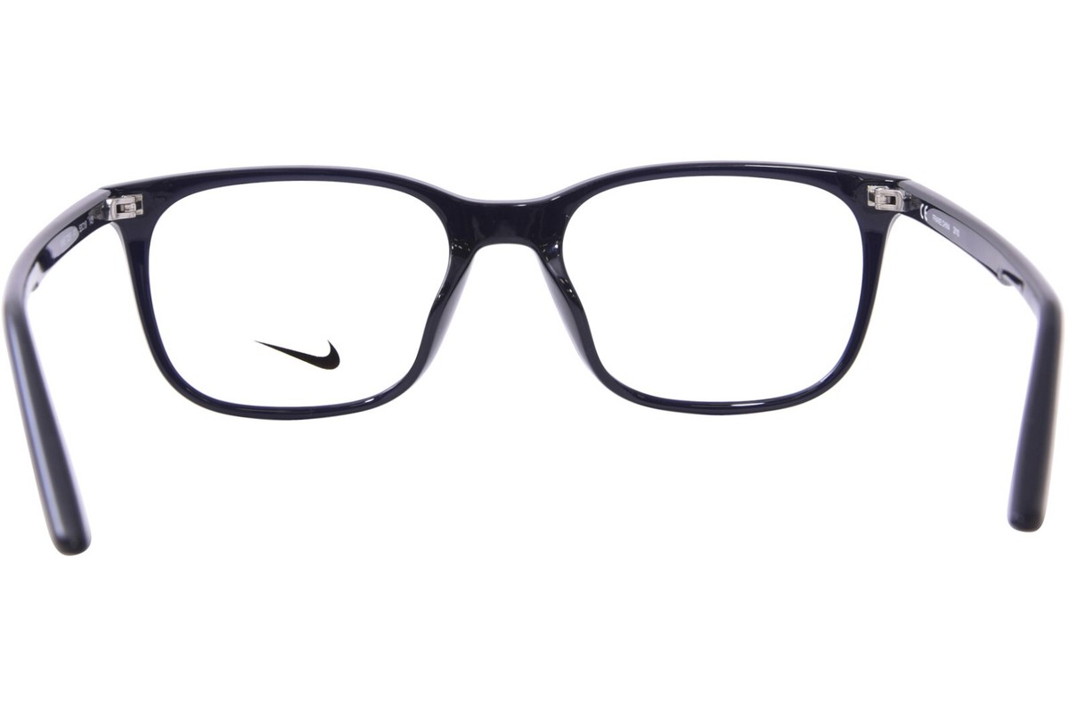 NIKE スクエアフレムメカネ 7255 411 Nike 7255 411 Eyeglasses Women's Obsidian Full Rim Rectangle