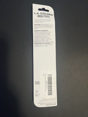 L.A. Colors Brow Pencil — Black 0.05oz - Picture 2 of 2
