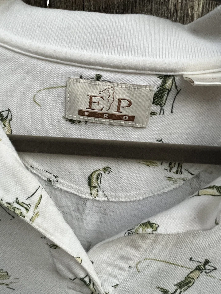 EP Pro Women’s Golf Polo Golfing Ladies Short Sleeve Tour Cotton Vintage - Image 4 of 4