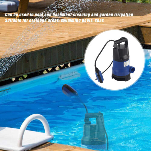 750W Submersible Pump Plastic Portable Hydraulic Equipment For Swimming Pools☆