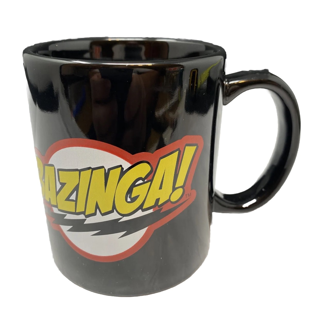 Big Bang Theory Coffee Cup Mug Black Bazinga Sheldon Cooper 10oz Ceramic