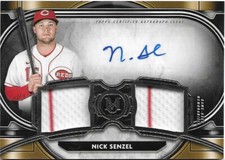 2021 Topps Museum Collection NICK SENZEL Auto Dual Relic /271