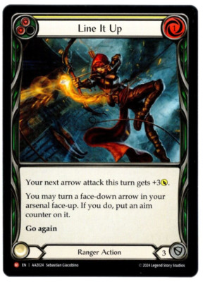 Line It Up AAZ024 Non Foil Majestic Azalea Armory Deck FaB Near Mint