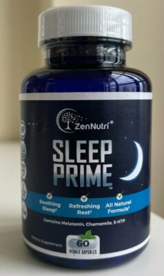 ZenNutri Sleep Prime - Vegan Natural Sleep Aid for Adult Extra Strength