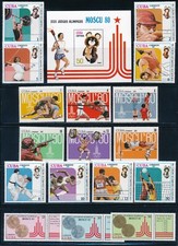 Caribbean - Moscow Olympic Games MNH Sport Stamp Complete Set (1980)