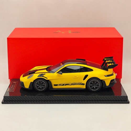 AI MODEL 1/18 Porsche 992 GT3 RS YELLOW Resin High-Quality Collection Car Model - 第 1/10 張圖片