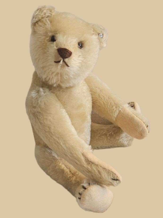 Rare white antique Steiff - Teddy Bear / Original Teddy Bear