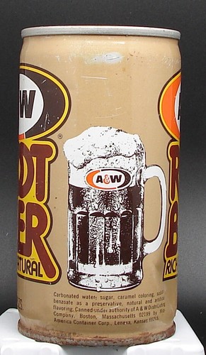 A&W Root Beer; Mid-America Container Corp.; Lenexa, Kansas; steel soda pop can - Picture 5 of 6