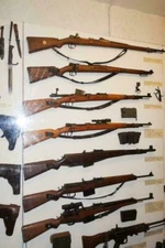 WWII ERA RIFLES MUSEUM GLOSSY POSTER PICTURE PHOTO BANNER PRINT ww2 usa gun 5975
