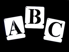 Letter and Number Stencil Set A-Z & 0-9 TIMES NEW ROMAN Alphabet Templates