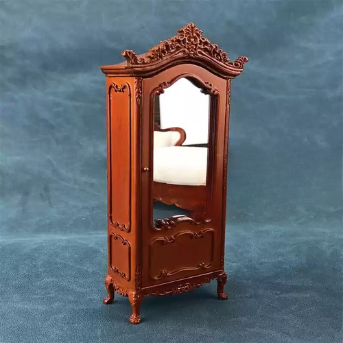 1/12 Scale Dollhouse Miniature Furniture Wooden Cabinet Bedroom Dollhouse Decor - Picture 23 of 42
