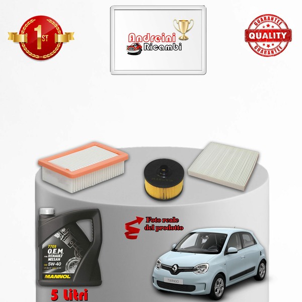 Kit Service 3 Filter Und ÖL Renault Twingo Iii 0.9 Tce 68KW 92PS Ab 2019-image