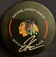 Kevin Korchinski Autograph Signed Chicago Blackhawks Official Game Puck COA JSA