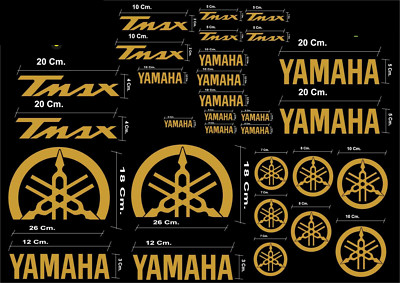 2 Stickers/Stickers Prespaced Tmax Compatible X Scooter Yamaha T Max 2001-2021 E