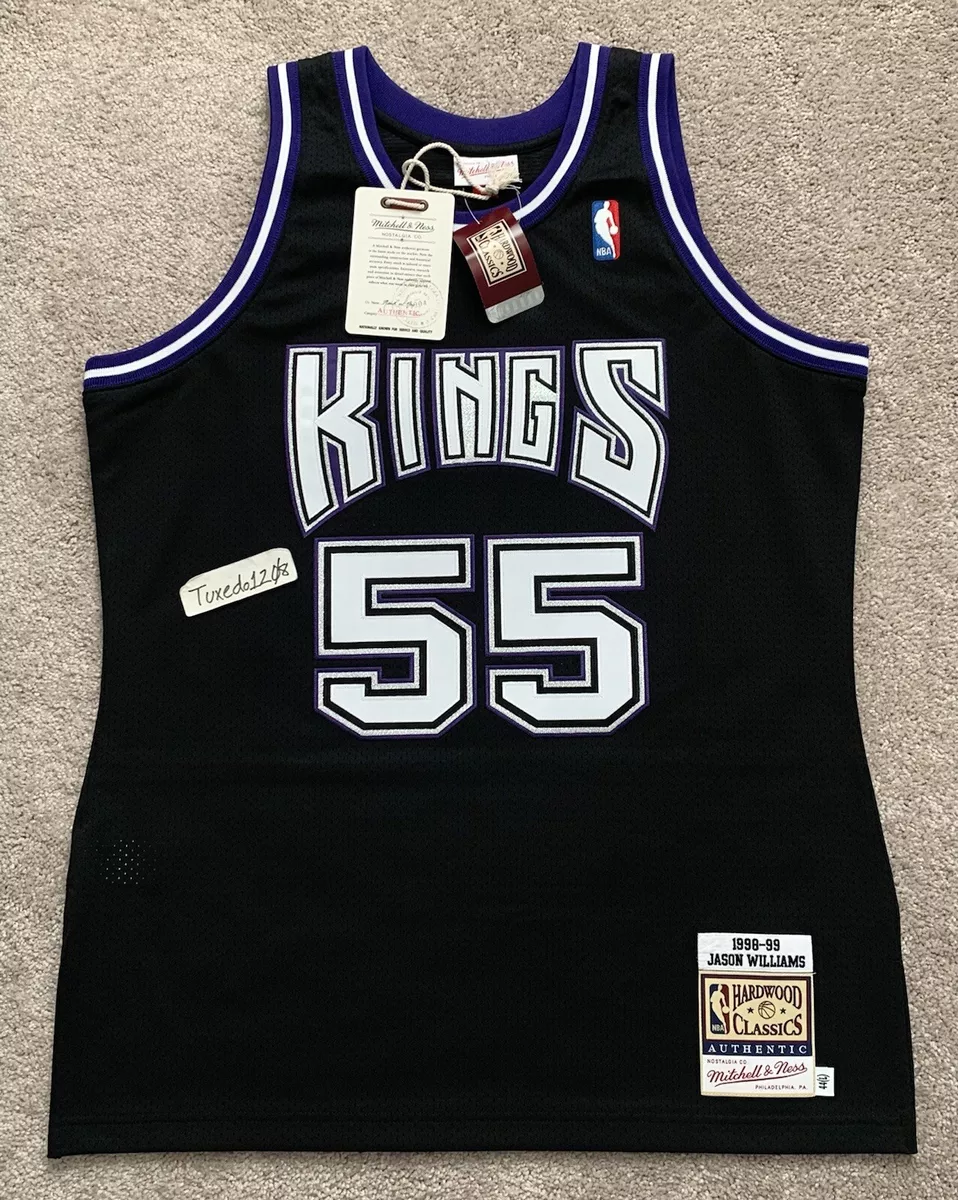 Mitchell & Ness Jason Williams Sacramento Kings Black Hardwood Classics 1998-99 Authentic Jersey Size: Medium