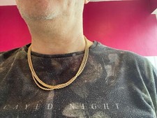 9 carat gold rope chain 64 inch 30 grams